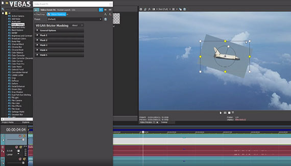 STEP 3: Work With Bézier Masking in the Video Preview Window