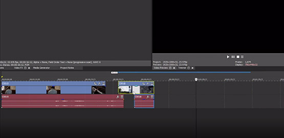 STEP 2: CUT ANOTHER EVENT INTO THE L-CUT