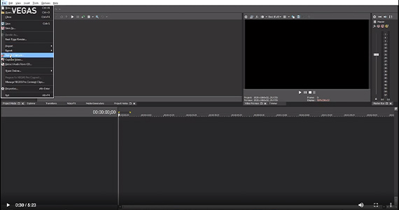 STEP 1: Open and Set Up VEGAS Capture