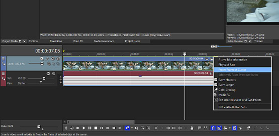 STEP 1: Create a Freeze Frame Automatically